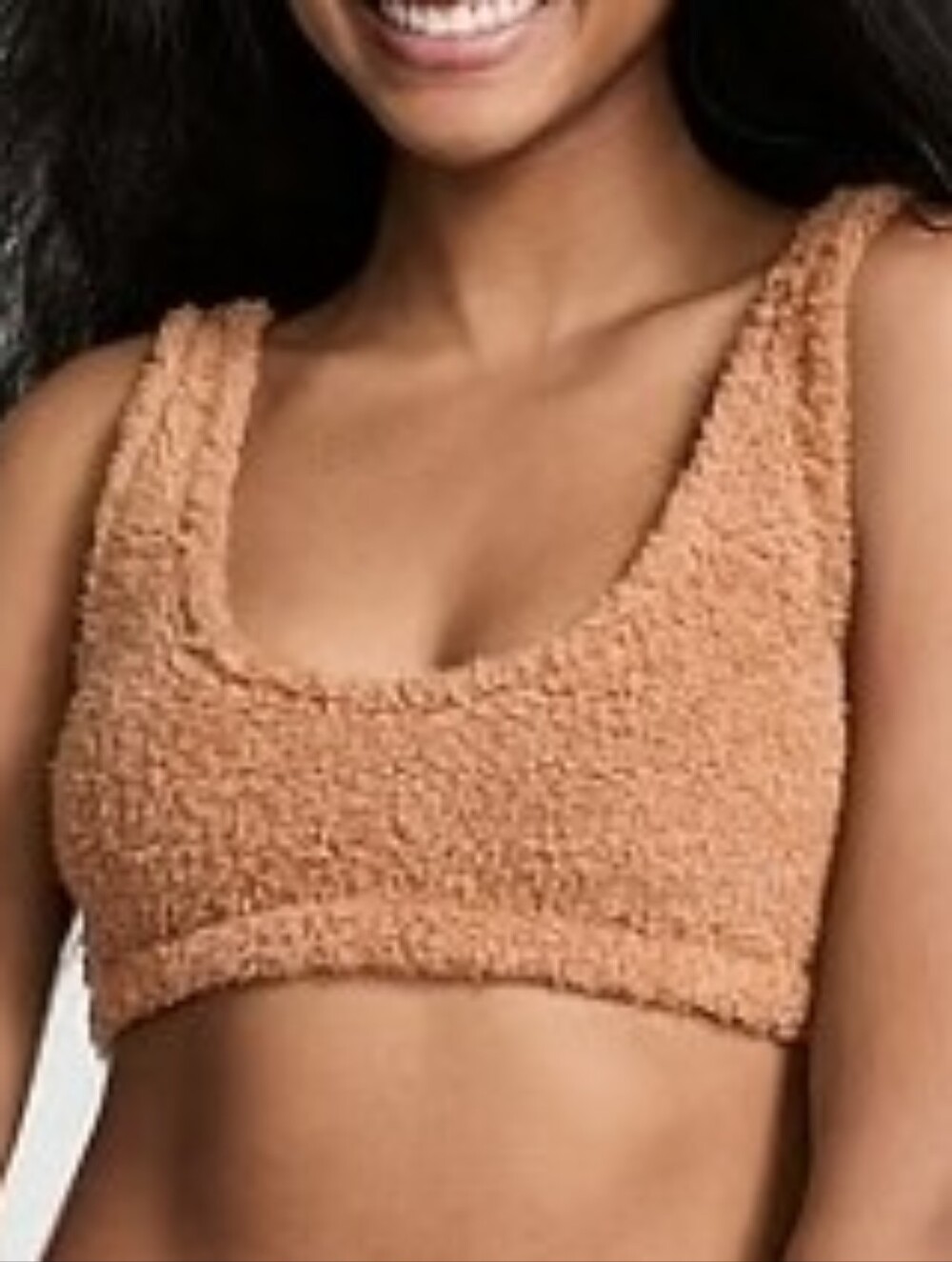 Victoria's Secret PINK | Co-ZZZy Fleece Bralette Size S In Toffee